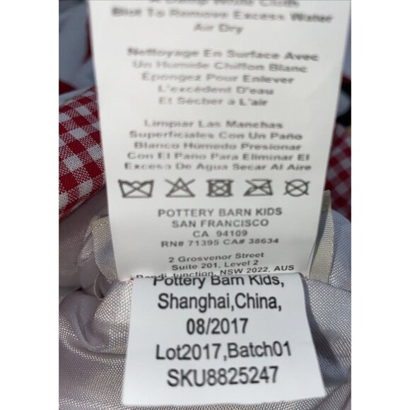 Pottery Barn Kids Maren Christmas Stocking Fire Truck Dog Holiday Quilted - Picture 11 of 12